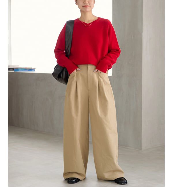 JOURNAL STANDARD relume「《追加3》2タックワイドパンツ」|チノ|