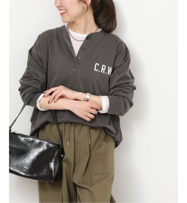 JOURNAL STANDARD relume「ヘンリーワンポイントロゴロンT」|Tシャツ・カットソー|グレー