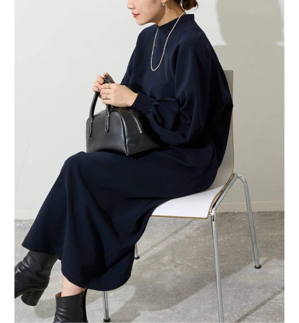 JOURNAL STANDARD「《WEB限定追加2》ダブルクロスロングワンピース」|ワンピース|ネイビー