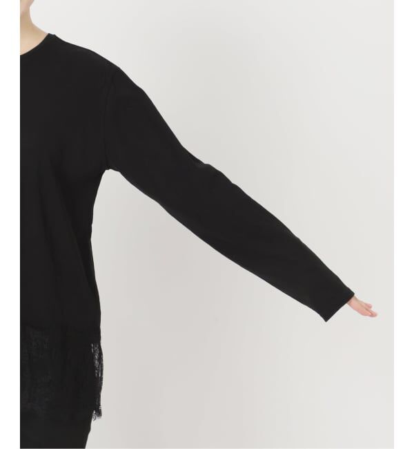 JOURNAL STANDARD「《追加4》レースヘム クルーネックシアーロングT」|Tシャツ・カットソー|