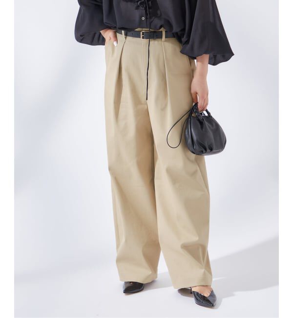 journal standard L'essage「《追加5》【金子綾さん着用】CP タックチノパンツ」|チノ|