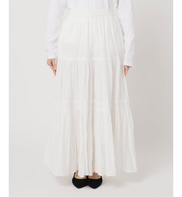 JOURNAL STANDARD relume「《WEB限定追加予約2》コットンボイルクリンクルティアードスカート」|スカート|