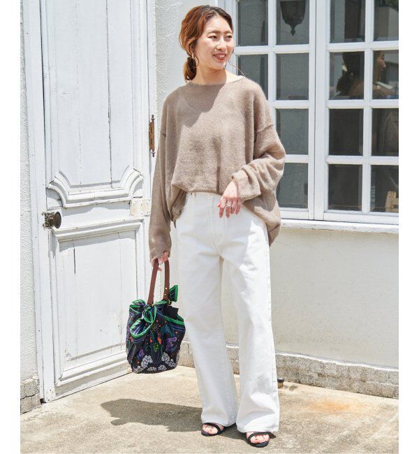 Spick and Span「《WEB限定カラー有り / 追加》ルーズモヘヤMIXボートネックニット」|ニット・セーター|