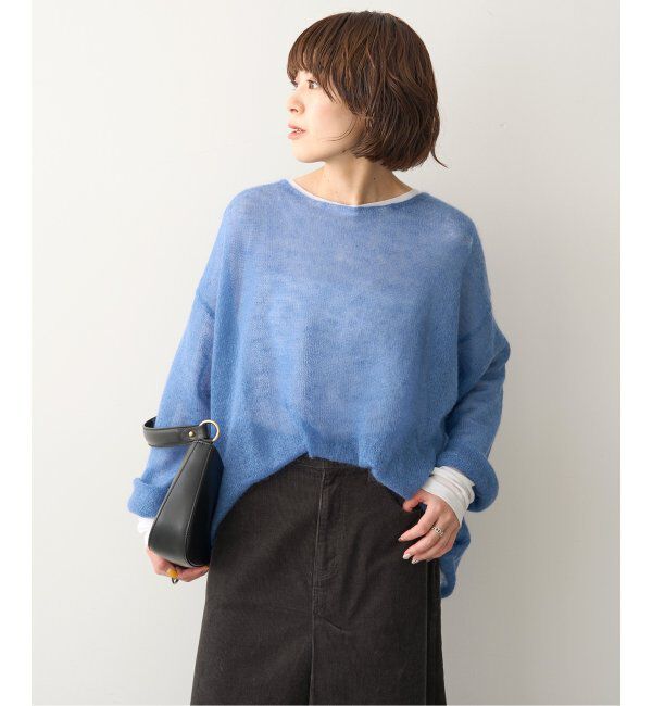 Spick and Span「《WEB限定カラー有り / 追加》ルーズモヘヤMIXボートネックニット」|ニット・セーター|