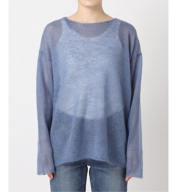 Spick and Span「《WEB限定カラー有り / 追加》ルーズモヘヤMIXボートネックニット」|ニット・セーター|