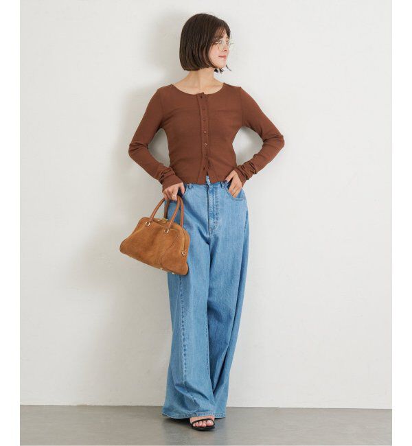 U by SPICK&SPAN「コットンテレココンパクトカーデ」|カーディガン|