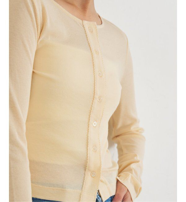 U by SPICK&SPAN「コットンテレココンパクトカーデ」|カーディガン|