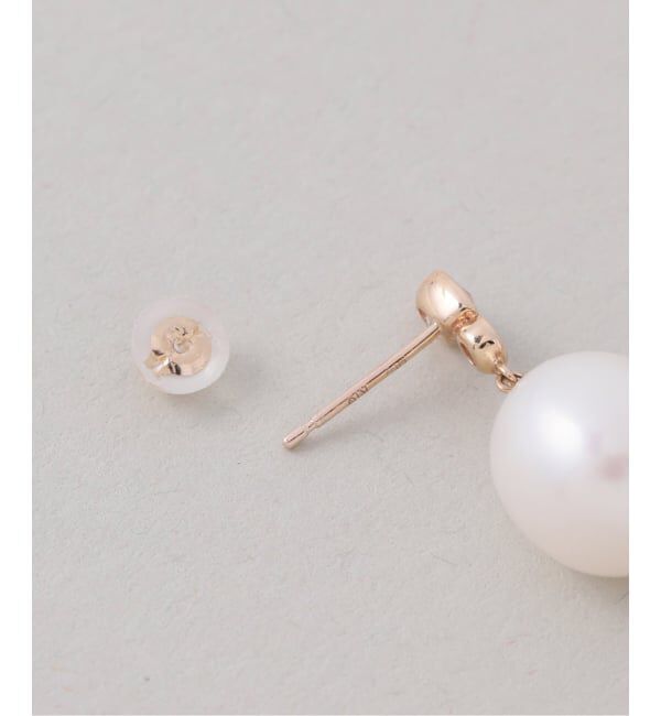 Lilas by Spick&Span「バロックパール*ホワイトトパーズピアス K10（両耳）」|ピアス|