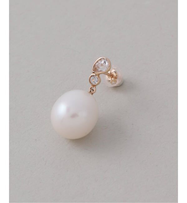 Lilas by Spick&Span「バロックパール*ホワイトトパーズピアス K10（両耳）」|ピアス|