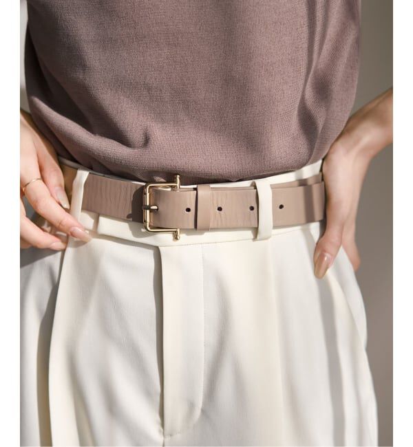 NOBLE「LEFIJE/レフィエ スムースレザーベルト(3cm)」|ベルト|