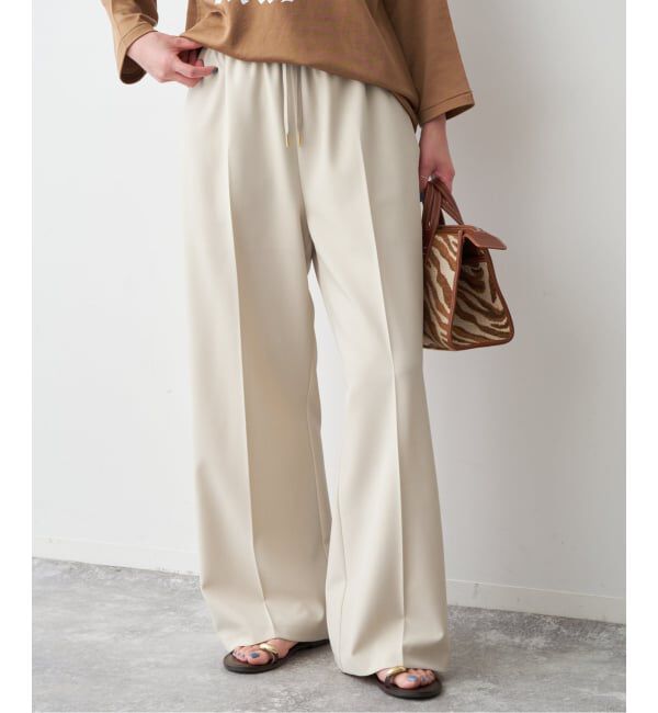 Spick and Span「ドライギャバイージースラックスパンツ」|スラックス|