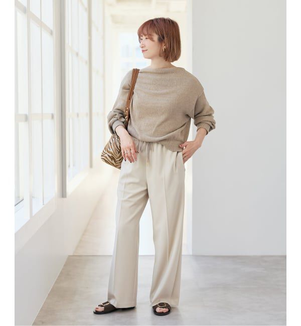 Spick and Span「ドライギャバイージースラックスパンツ」|スラックス|