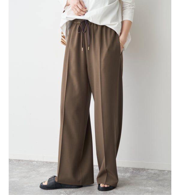 Spick and Span「ドライギャバイージースラックスパンツ」|スラックス|