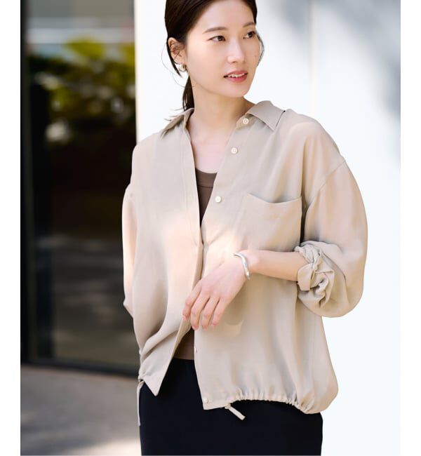 FRAMeWORK「≪手洗い可≫シアービエラドロストレギュラーシャツ」|シャツ・ブラウス|