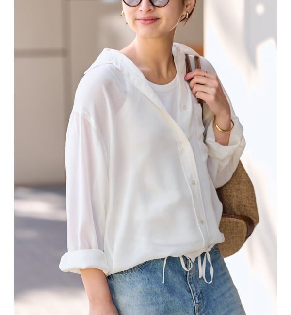 FRAMeWORK「≪手洗い可≫シアービエラドロストレギュラーシャツ」|シャツ・ブラウス|