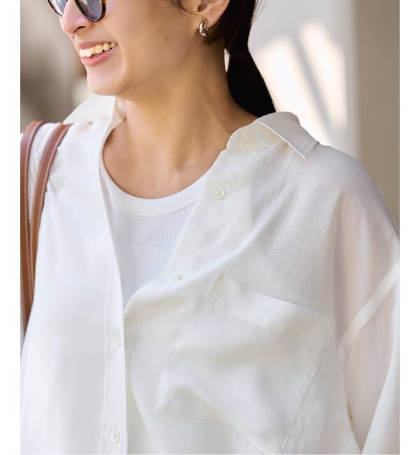 FRAMeWORK「≪手洗い可≫シアービエラドロストレギュラーシャツ」|シャツ・ブラウス|