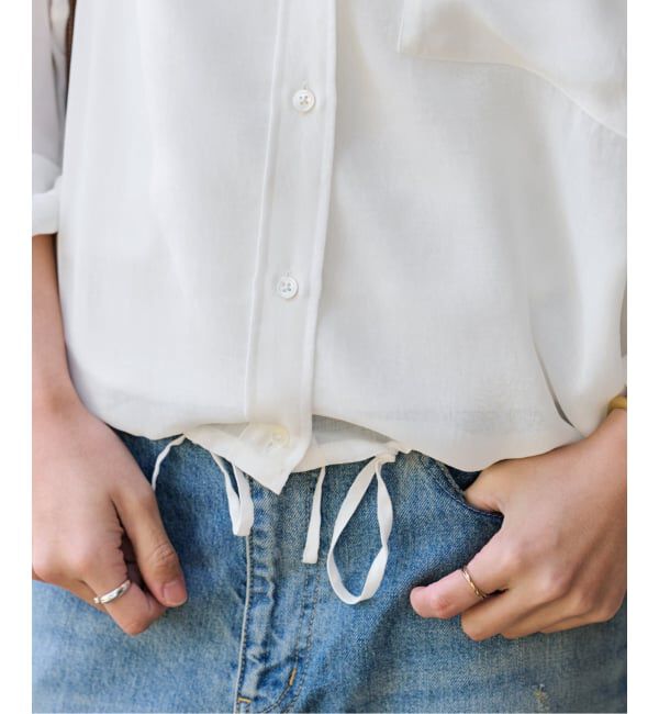 FRAMeWORK「≪手洗い可≫シアービエラドロストレギュラーシャツ」|シャツ・ブラウス|