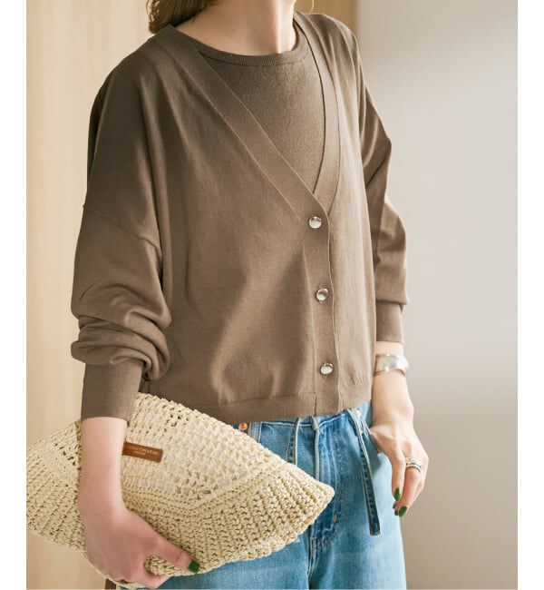 Spick and Span「《手洗い可 / 予約》2枚SETアンサンブルニット」|ニット・セーター|