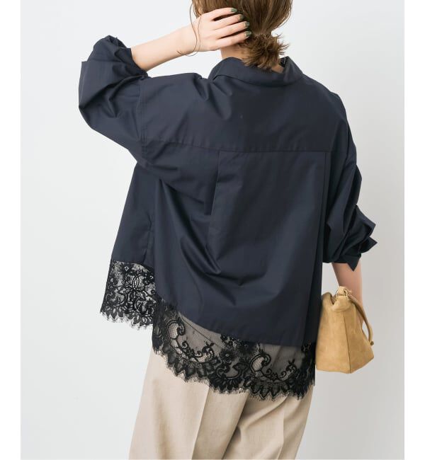 Spick and Span「《新色有り / 追加》レースタイプライターシャツ」|シャツ・ブラウス|