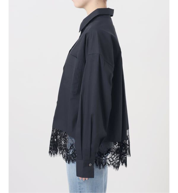 Spick and Span「《新色有り / 追加》レースタイプライターシャツ」|シャツ・ブラウス|