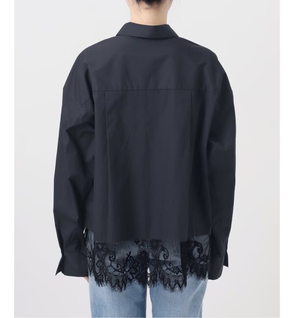 Spick and Span「《新色有り / 追加》レースタイプライターシャツ」|シャツ・ブラウス|