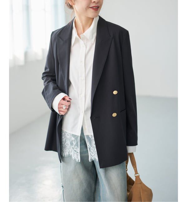 Spick and Span「《新色有り / 追加》レースタイプライターシャツ」|シャツ・ブラウス|