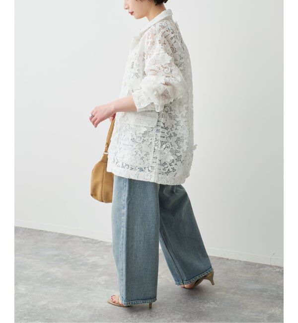 Spick and Span「《一部店舗+WEB限定》LAYAS/レイヤーズ レースシャツジャケット」|その他|