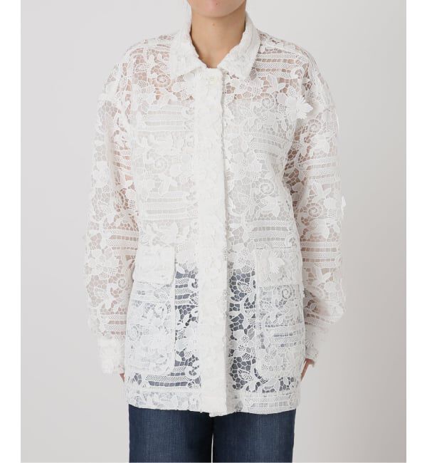 Spick and Span「《一部店舗+WEB限定》LAYAS/レイヤーズ レースシャツジャケット」|その他|