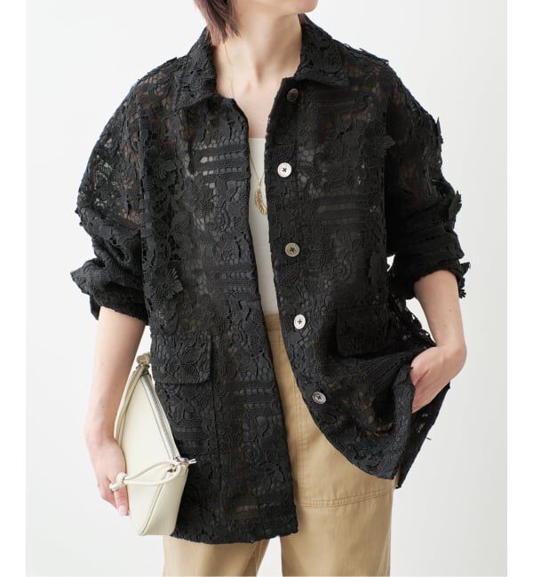 Spick and Span「《一部店舗+WEB限定》LAYAS/レイヤーズ レースシャツジャケット」|その他|