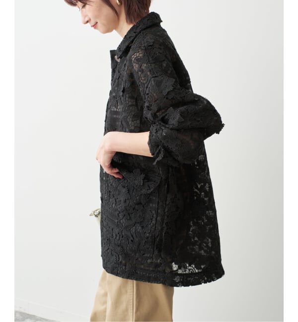 Spick and Span「《一部店舗+WEB限定》LAYAS/レイヤーズ レースシャツジャケット」|その他|