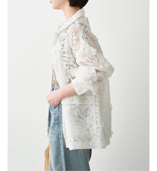Spick and Span「《一部店舗+WEB限定》LAYAS/レイヤーズ レースシャツジャケット」|その他|