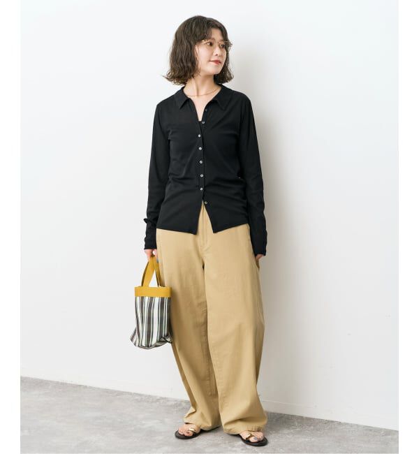 Spick and Span「《接触冷感》シアーシャツカットソー」|Tシャツ・カットソー|