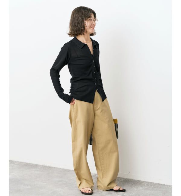 Spick and Span「《接触冷感》シアーシャツカットソー」|Tシャツ・カットソー|