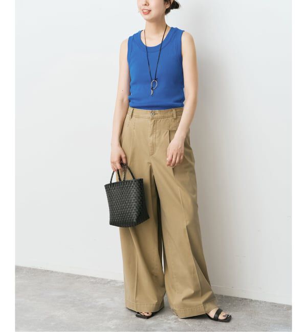 Spick and Span「《新色有り / 追加予約》18Gリブニットタンク」|タンクトップ|