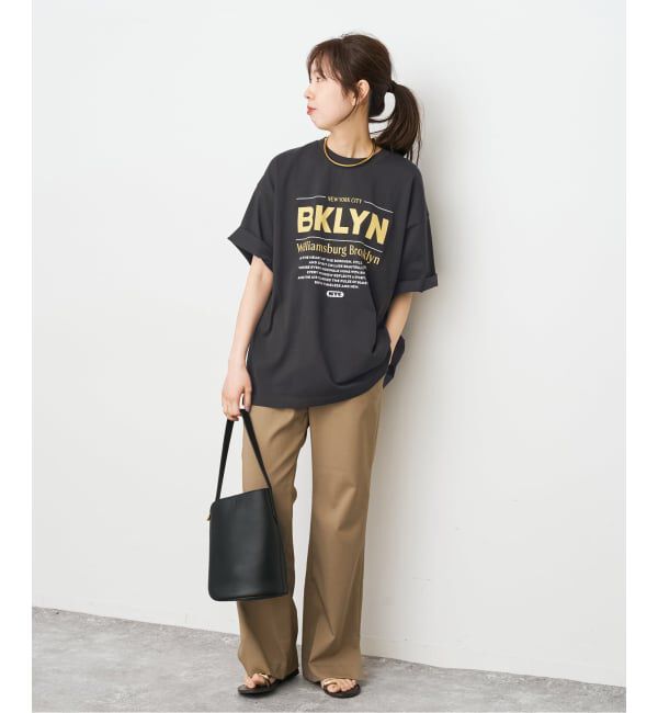 Spick and Span「《WEB限定 / 追加予約》ロゴオーバーTシャツ」|Tシャツ・カットソー|