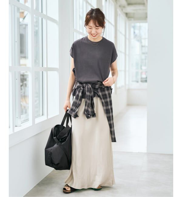 Spick and Span「《予約》upper hights/アッパーハイツ 別注BIG NO SLEEVE TEE*」|Tシャツ・カットソー|