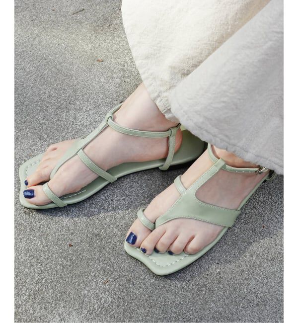 Spick and Span「《予約》Paes/ぺイズ Square Panel Sandal」|サンダル|