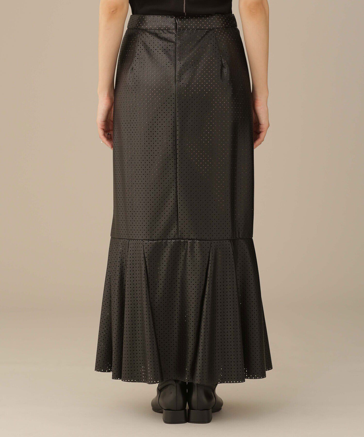 nano･universe「LB.03/パンチングレザースカート」|スカート|