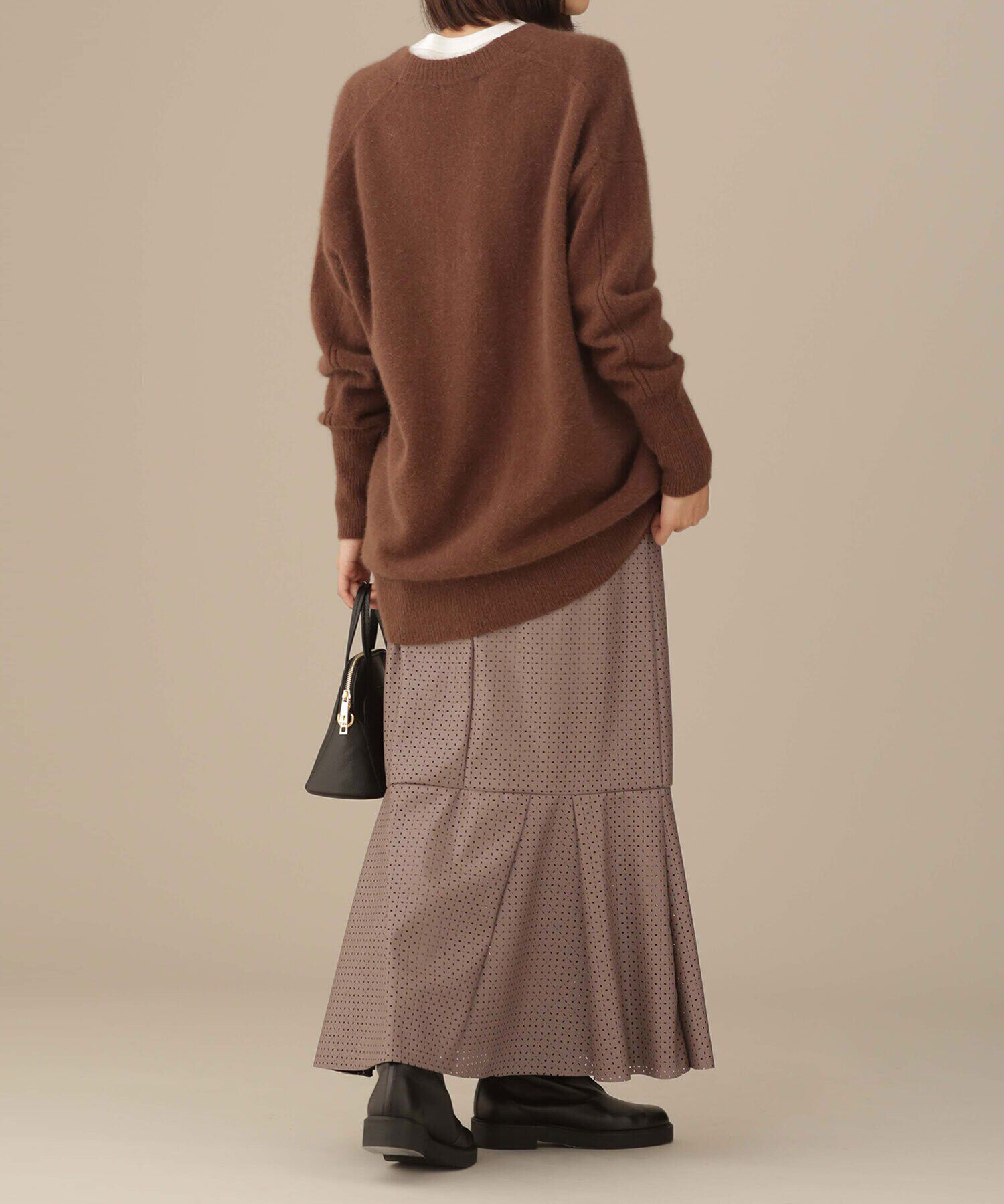 nano･universe「LB.03/パンチングレザースカート」|スカート|