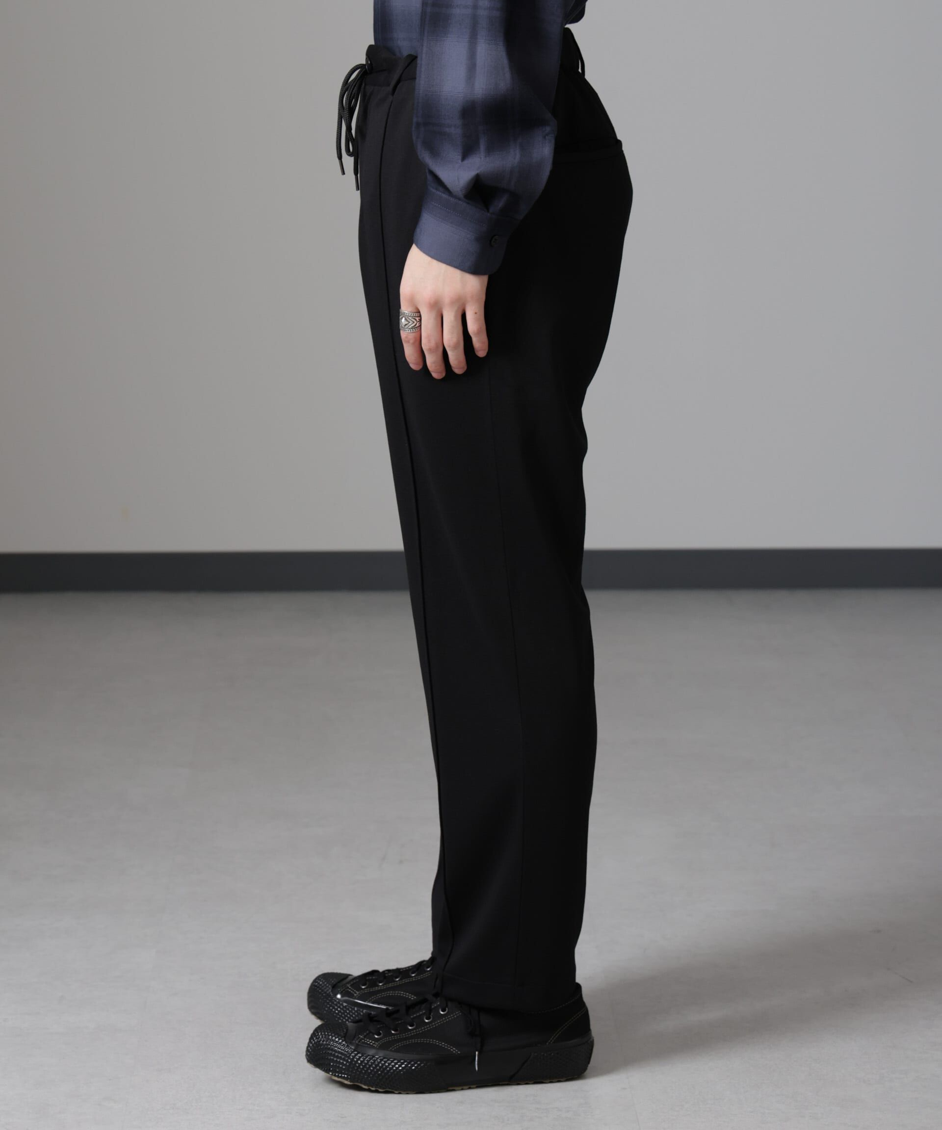 nano･universe「ダブルジャージーテーパードパンツ」|チノ|