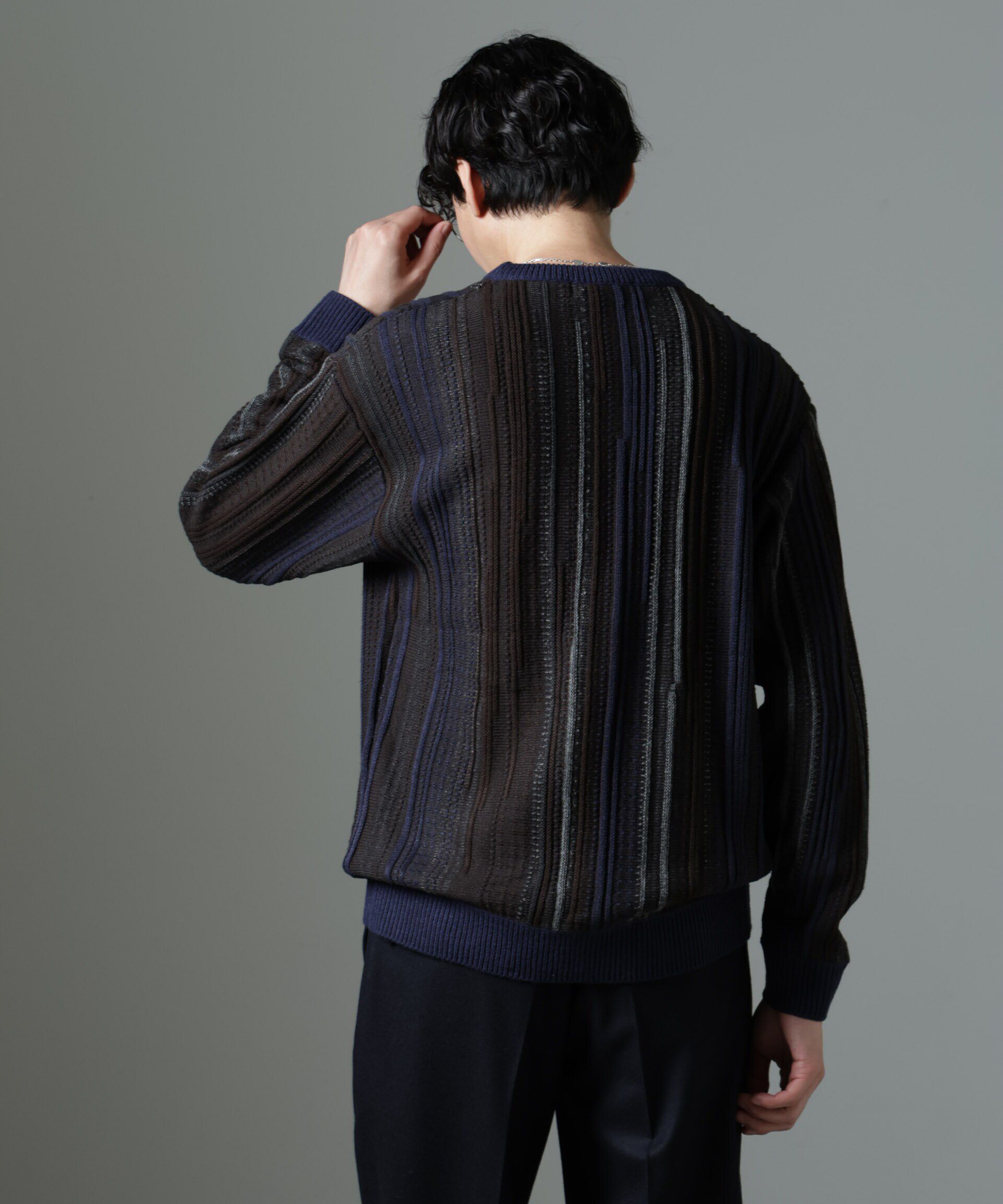 nano･universe「ジャガードヴィンテージライクニット」|ニット・セーター|