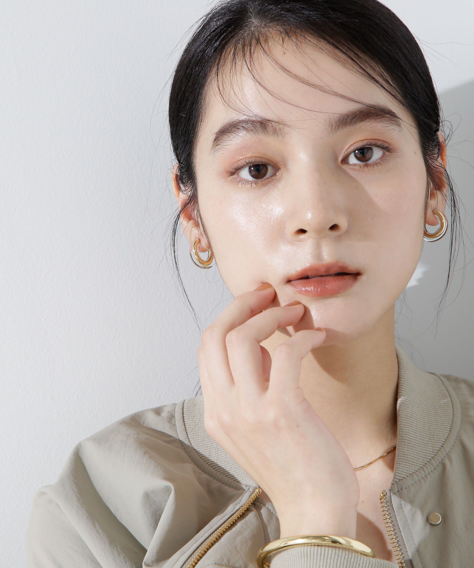 nano･universe「クリアフープピアス」|ピアス|