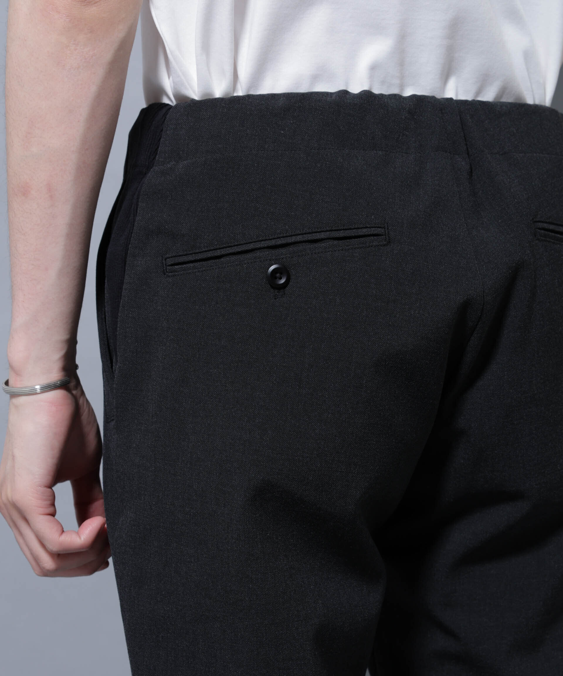 nano･universe「サイドリブストレッチイージーパンツ」|チノ|