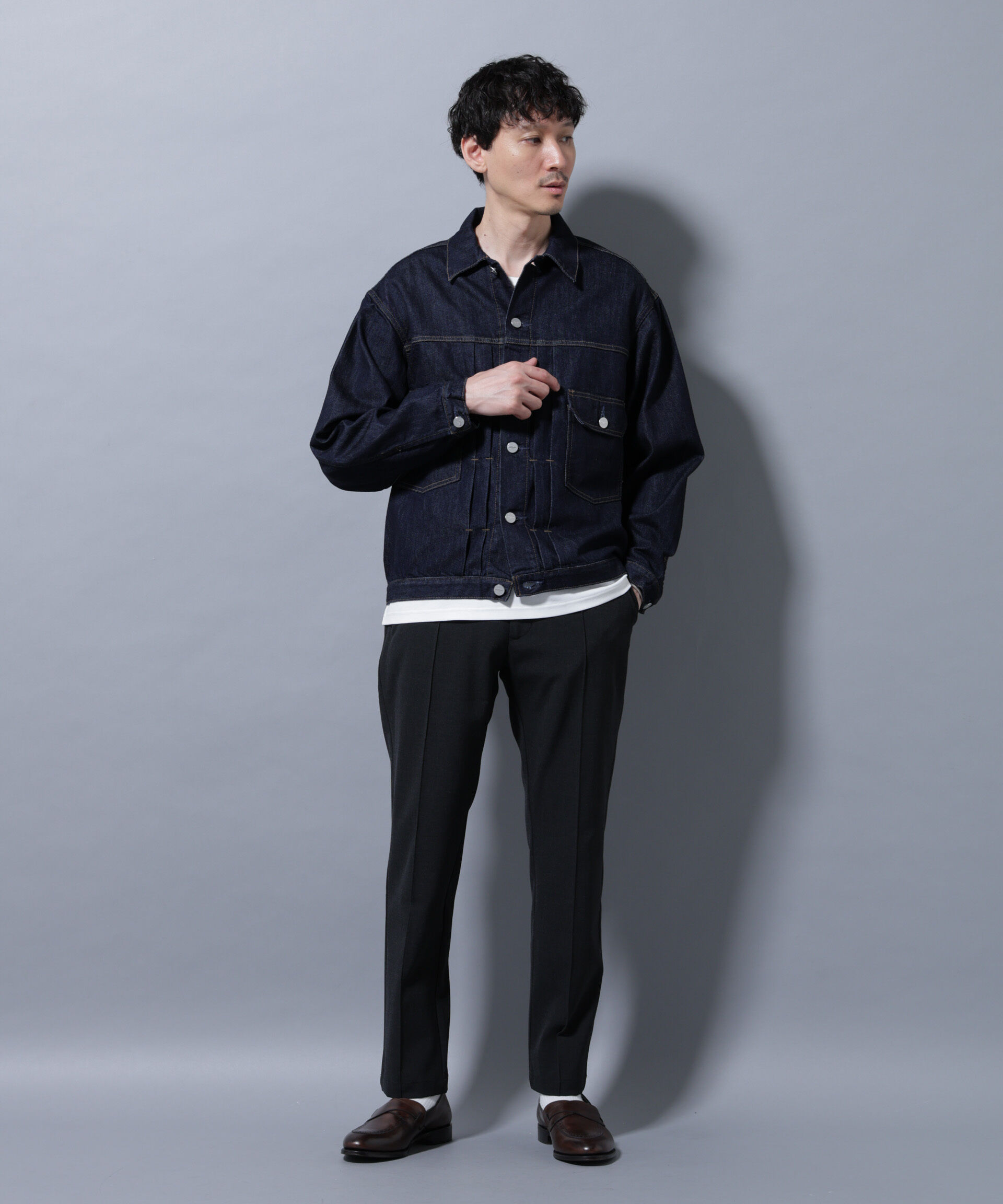 nano･universe「サイドリブストレッチイージーパンツ」|チノ|