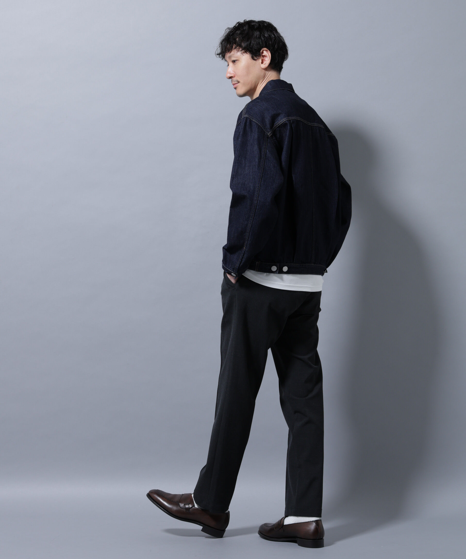 nano･universe「サイドリブストレッチイージーパンツ」|チノ|