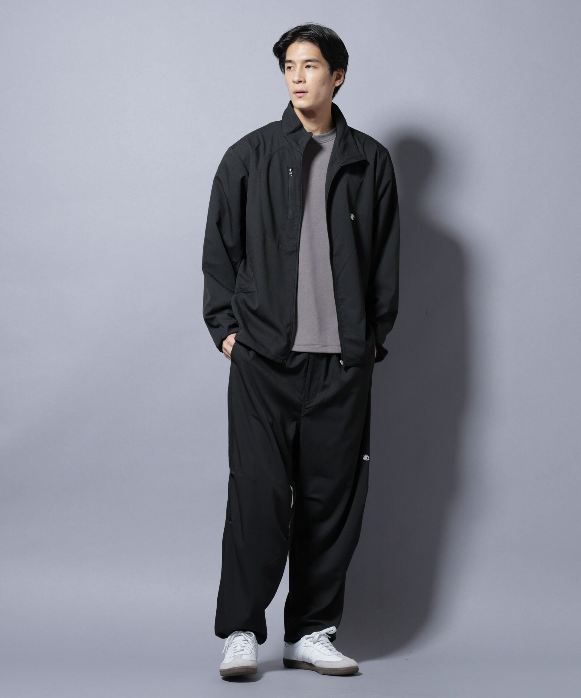 nano･universe「「NJ/CLUB」ワンポイントロゴトラックジャケット」|ブルゾン・スタジャン|