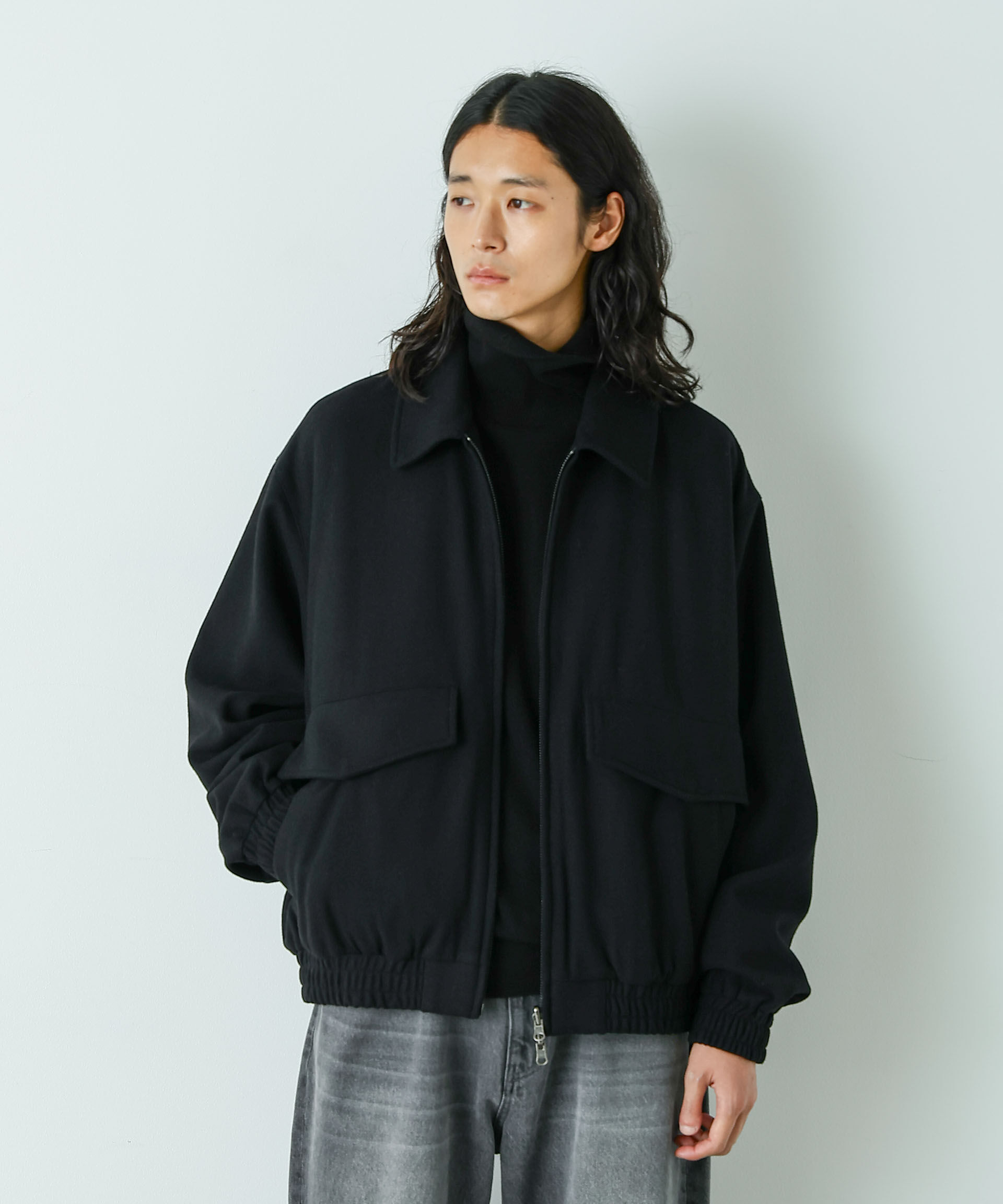 nano･universe「「HOTEL PALACE」ルーズシルエットスイングトップ」|ブルゾン・スタジャン|