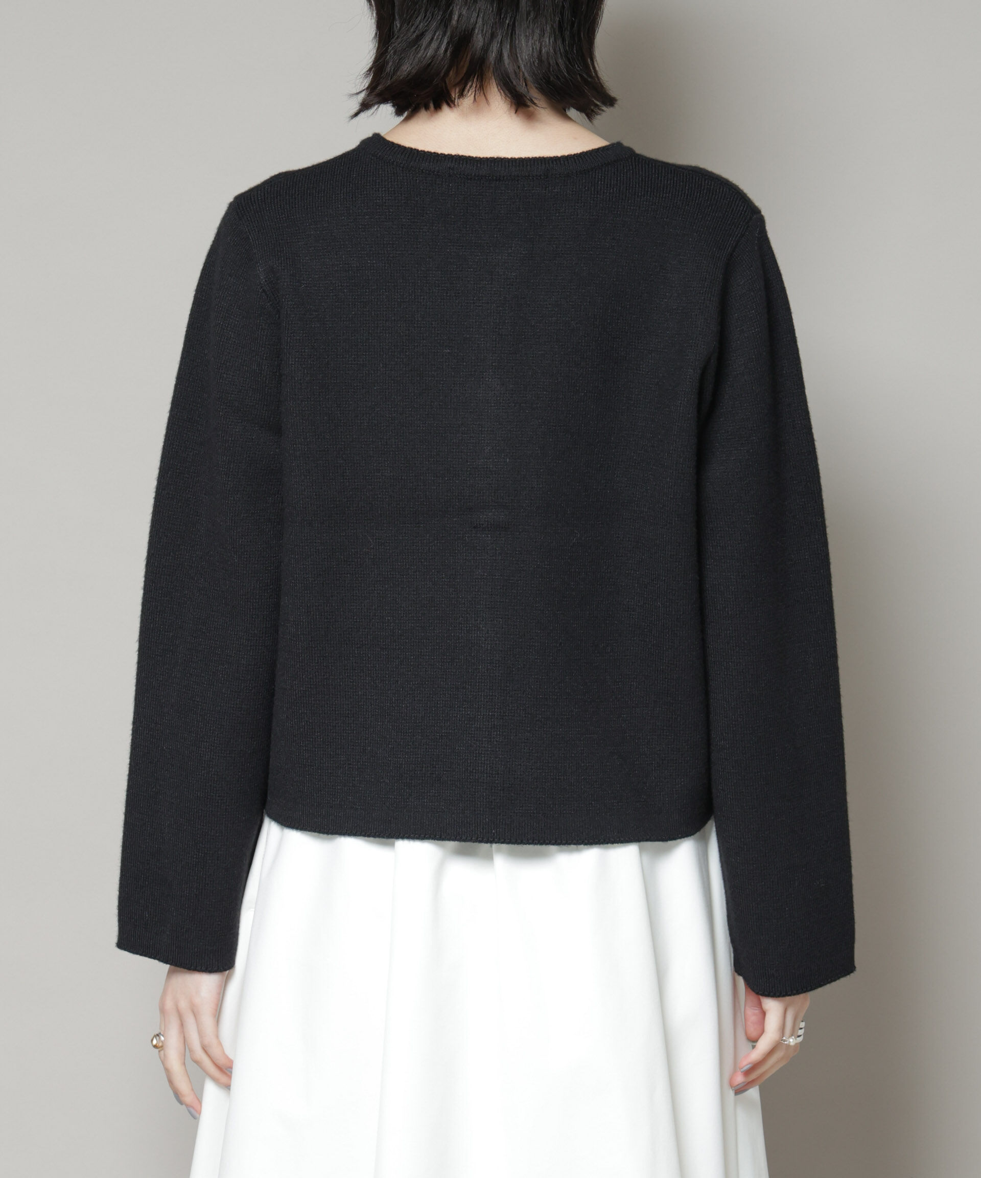 nano･universe「ミラノリブニットジャケット」|ニット・セーター|