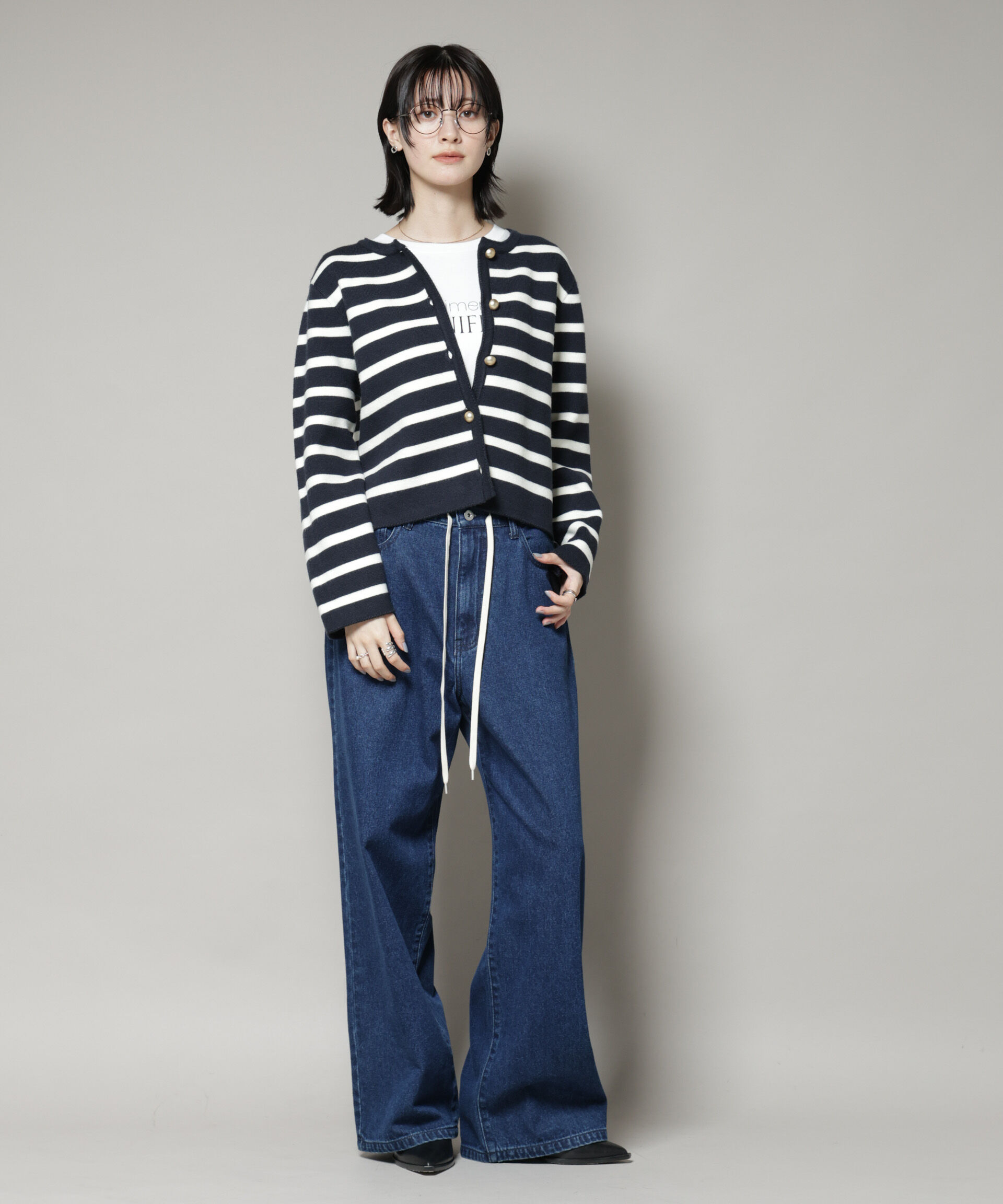 nano･universe「ミラノリブニットジャケット」|ニット・セーター|