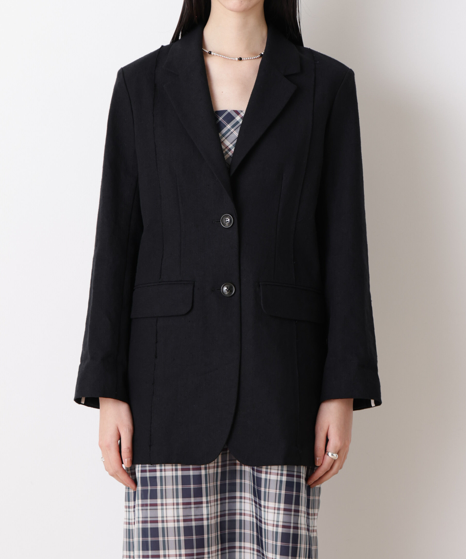 nano･universe「「STEVELOUR」リネンコットンジャケット」|テーラードジャケット|